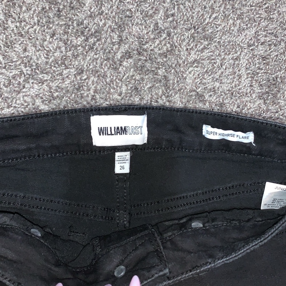 William Rast Black Super Highrise Flare Jeans - Picture 3 of 5